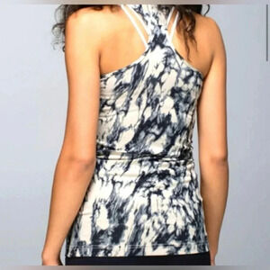 Lululemon Tie Dye‎ Sports Tank in Black Granite Size Small